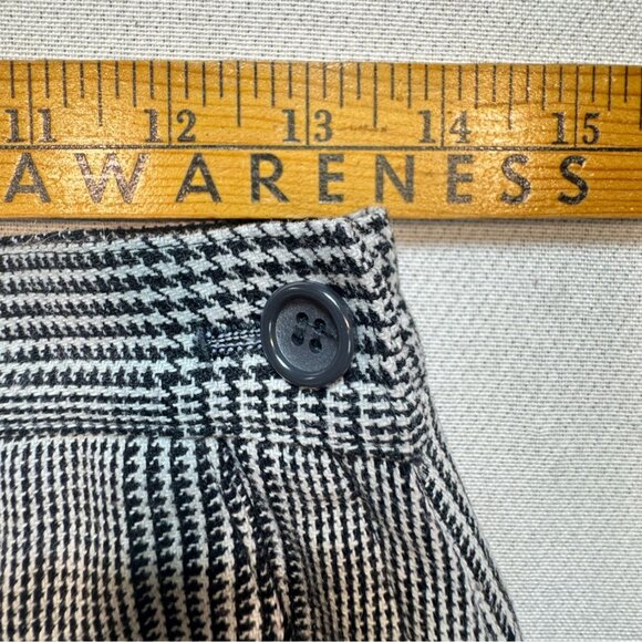 Vintage Sheridan Square Womens Midi Plaid Skirt Size 10 Black White Retro Y2K - Picture 7 of 13